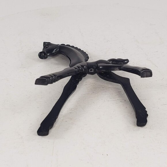 Art Deco Black Horse Figurine By Don Manning Stylized Nosco Vintage MCM - Picture 5 of 8